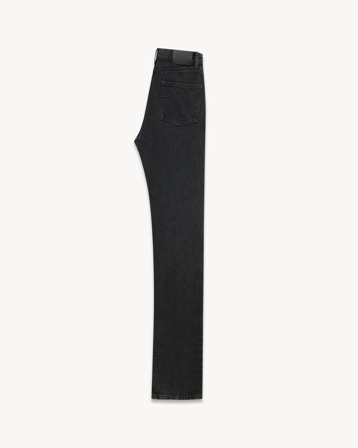 Saint Laurent Vaqueros Slim Estilo Años Noventa De Denim Negro Roca