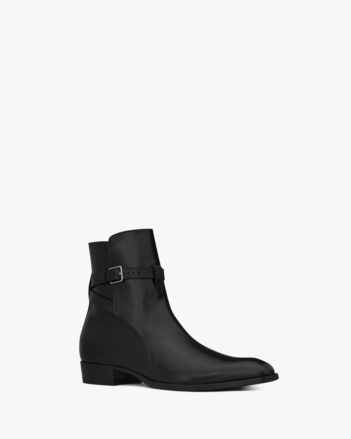 Saint Laurent Wyatt Jodhpur Boots In Smooth Leather