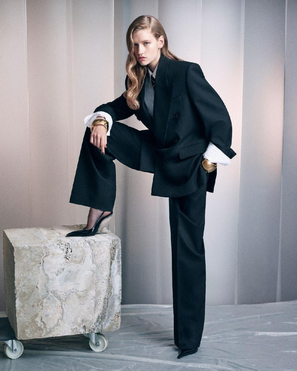 Saint Laurent Zapatos De Salón Con Cuña Miller De Piel Brillante