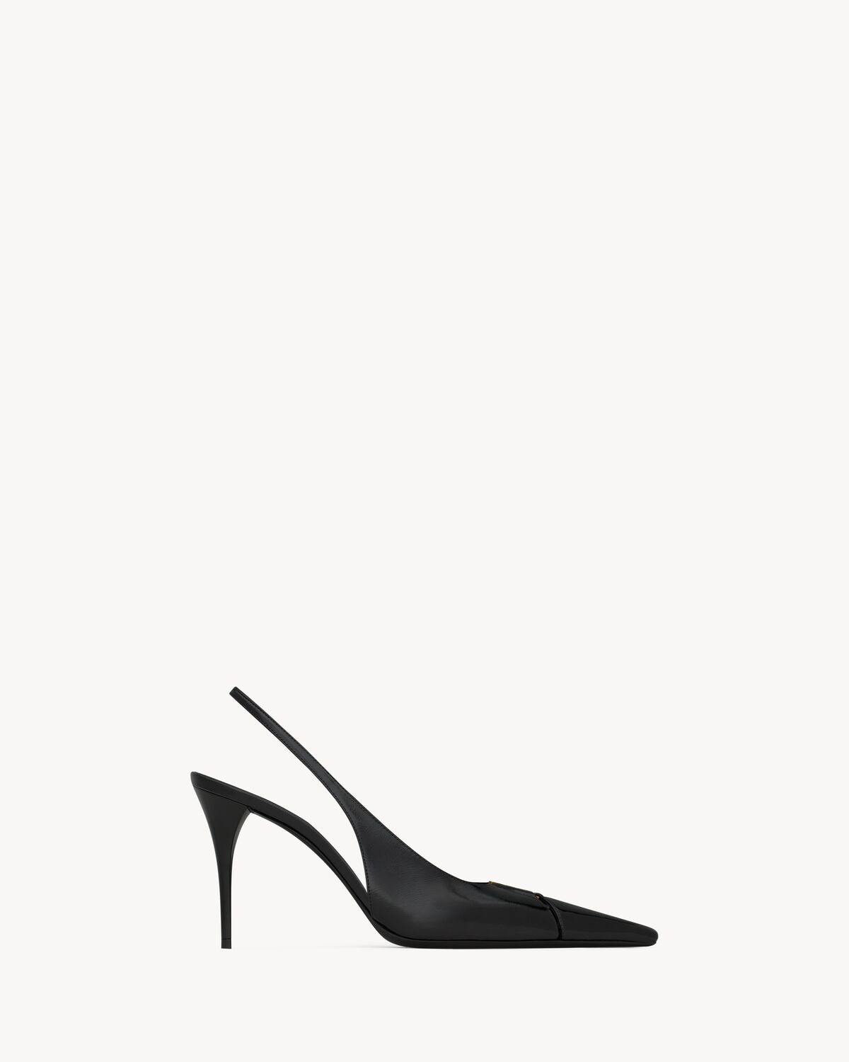 Saint Laurent Zapatos De Salón Slingback Babylone Breteuil De Piel Lisa