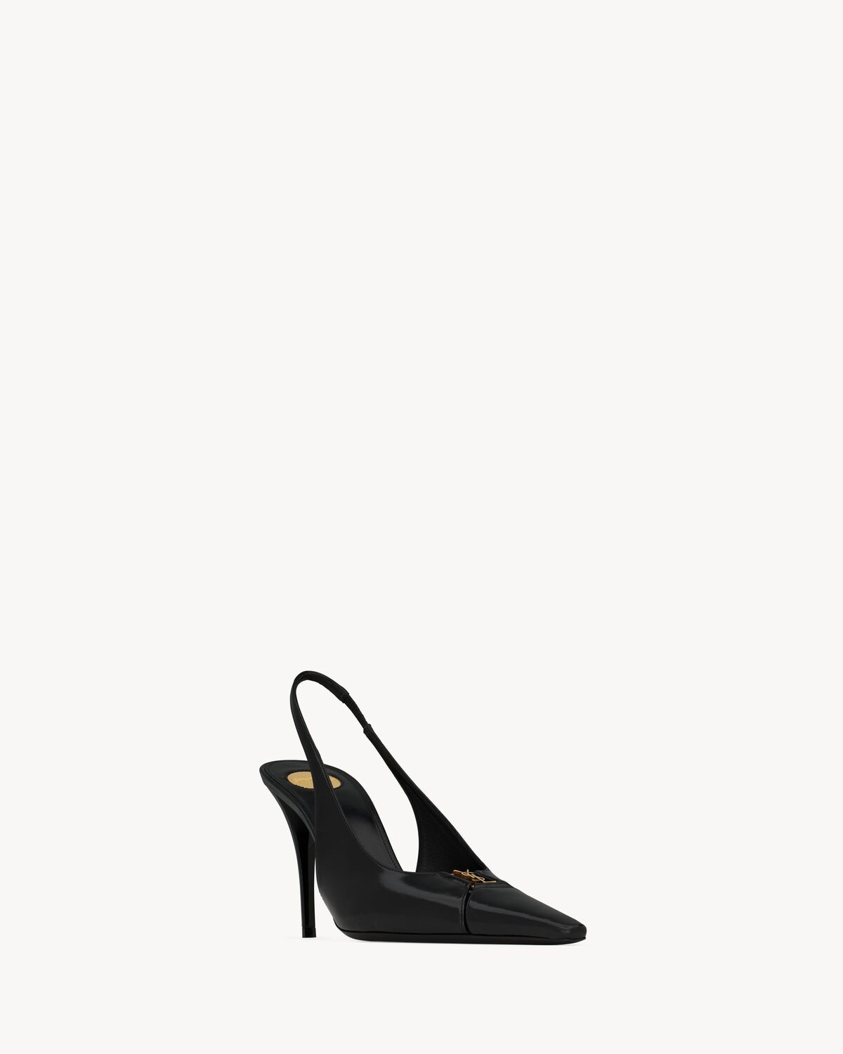 Saint Laurent Zapatos De Salón Slingback Babylone Breteuil De Piel Lisa