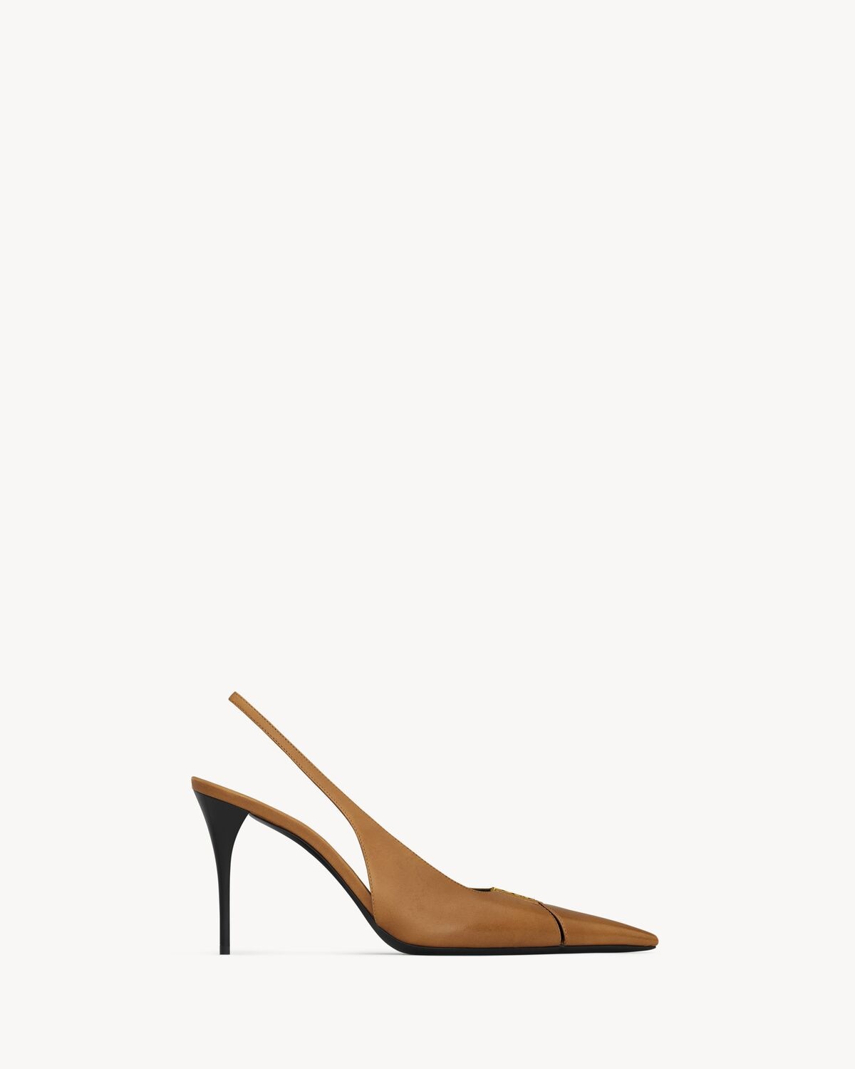 Saint Laurent Zapatos De Salón Slingback Babylone Breteuil De Piel Lisa