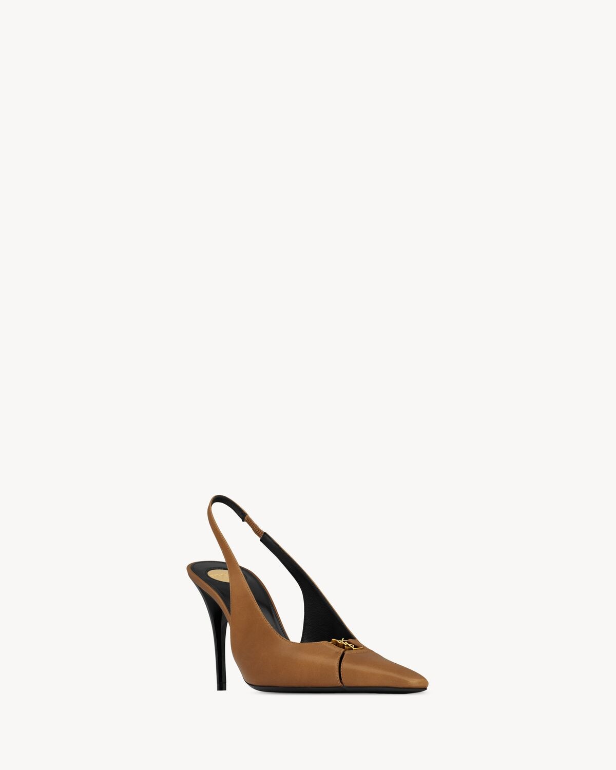 Saint Laurent Zapatos De Salón Slingback Babylone Breteuil De Piel Lisa