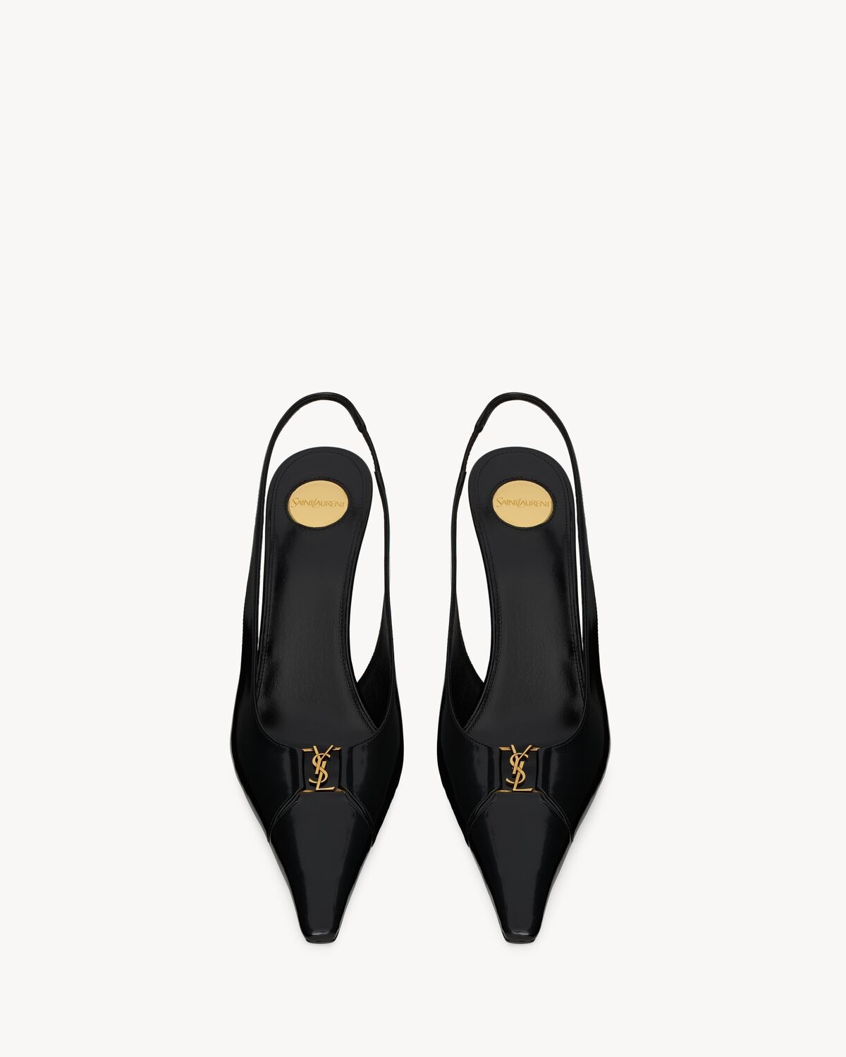 Saint Laurent zapatos de salón slingback babylone breteuil de piel lisa