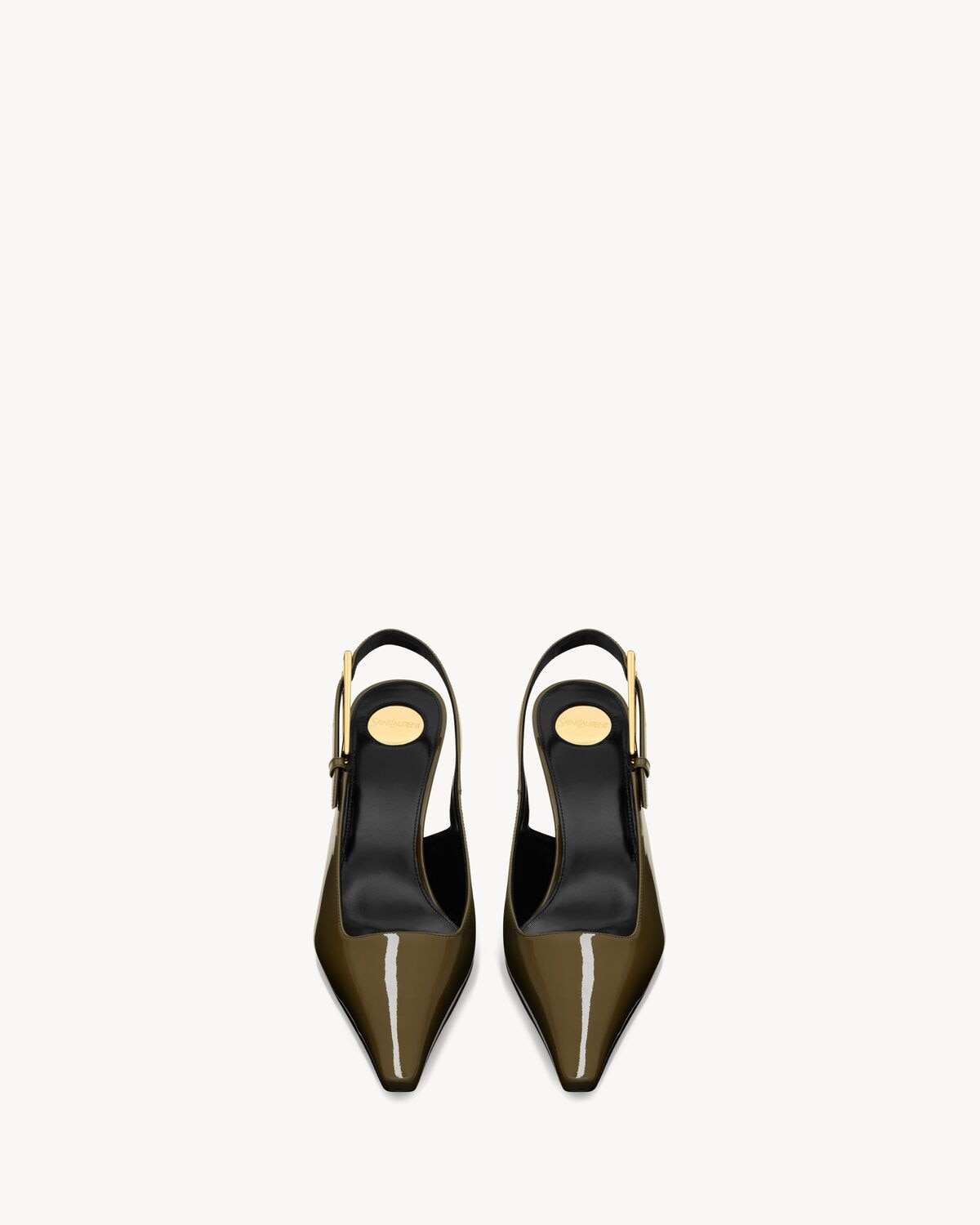 Saint Laurent Zapatos De Salón Slingback Lee De Charol