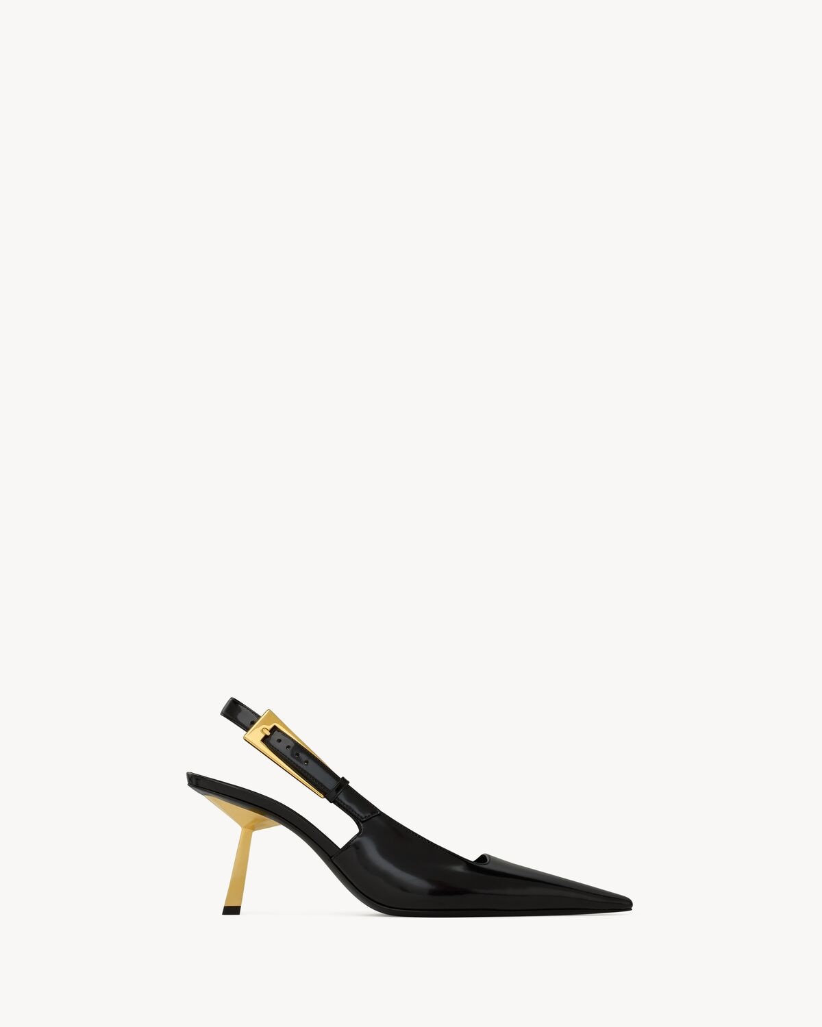 Saint Laurent zapatos de salón slingback lee de piel brillante