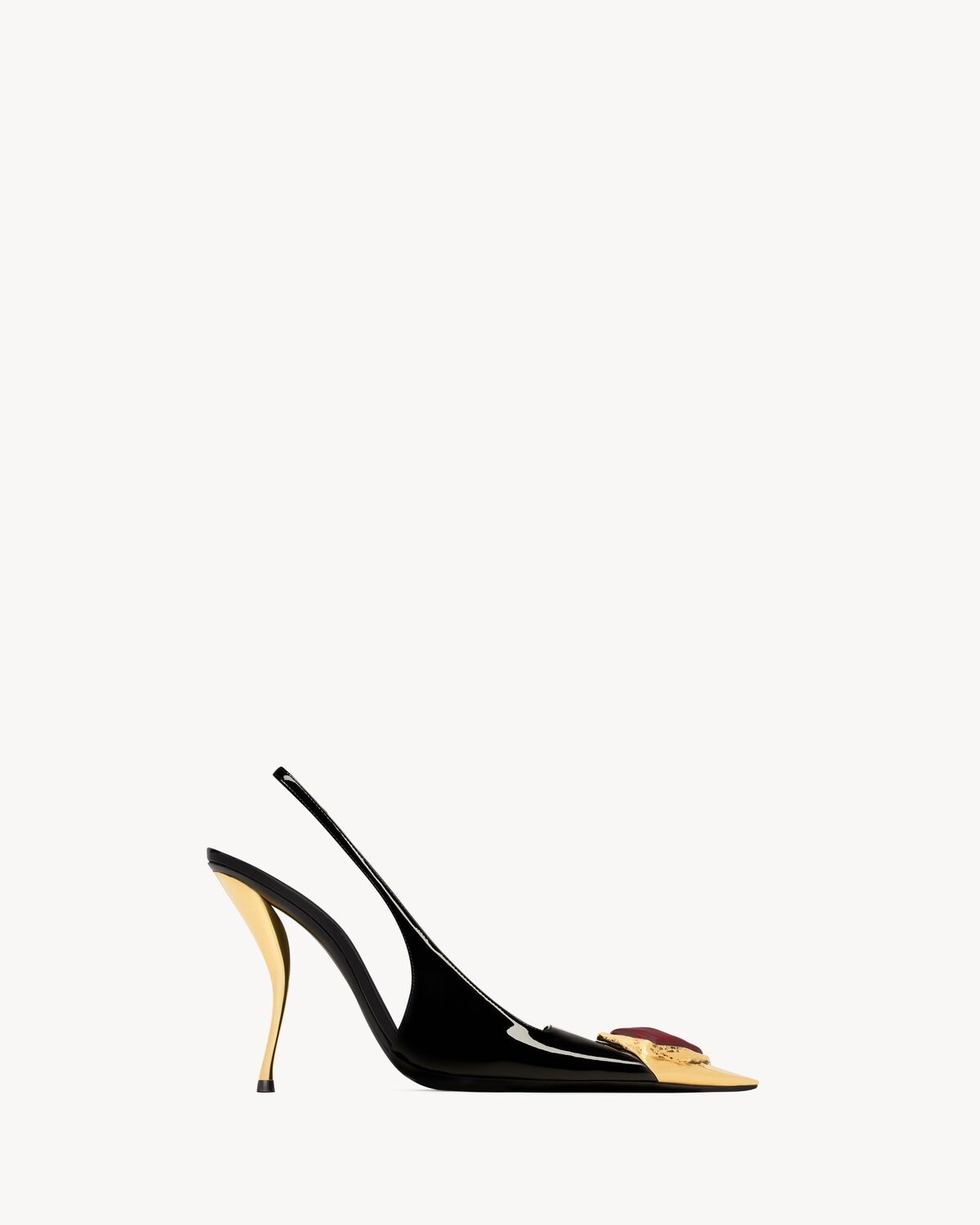 Saint Laurent Zapatos De Salón Slingback Loulou De Charol