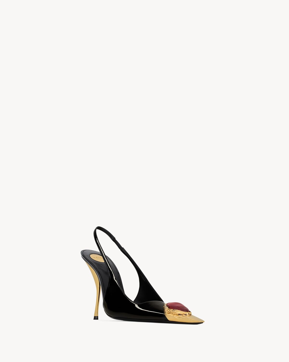 Saint Laurent Zapatos De Salón Slingback Loulou De Charol