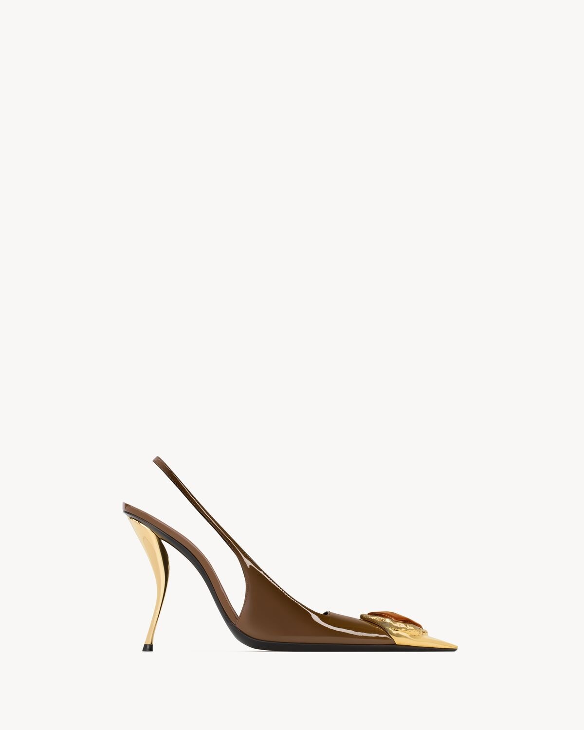 Saint Laurent Zapatos De Salón Slingback Loulou De Charol