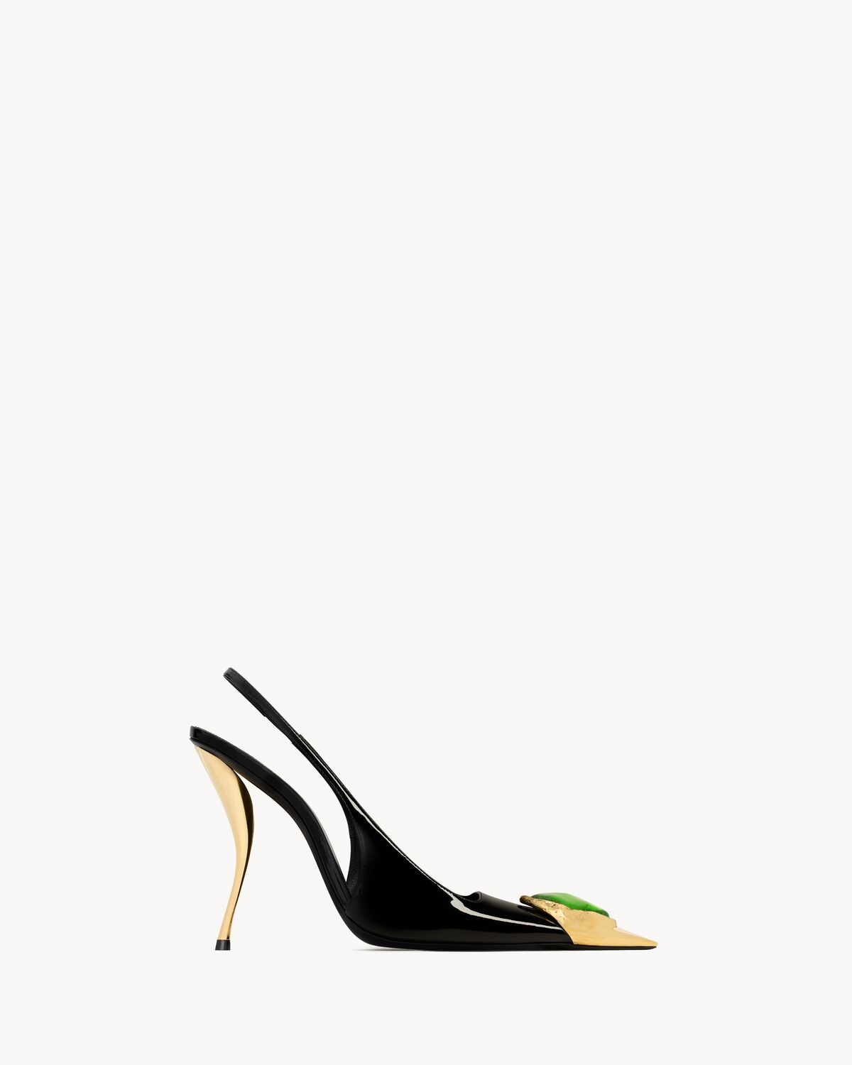 Saint Laurent Zapatos De Salón Slingback Loulou De Charol