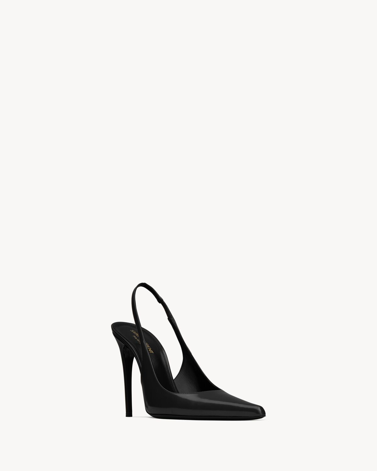 Saint Laurent Zapatos De Salón Slingback Vendome De Piel Brillante