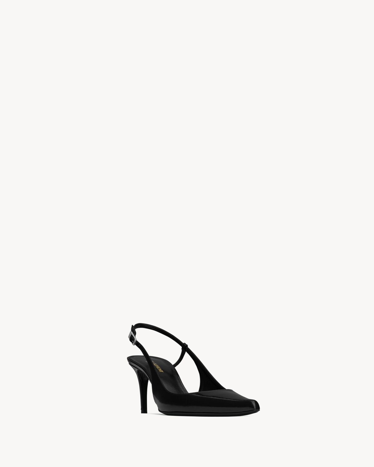 Saint Laurent Zapatos De Salón Slingback Vendome De Piel Brillante