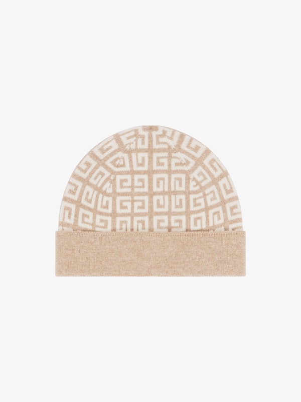 Givenchy 4G double sided beanie in wool and cashmere