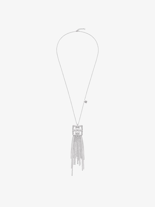 Givenchy 4G Liquid necklace in metal with crystals fringes