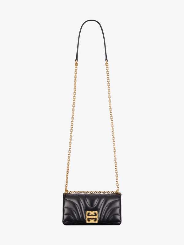 Givenchy 4G Liquid Wallet On Chain In Quilted Leather