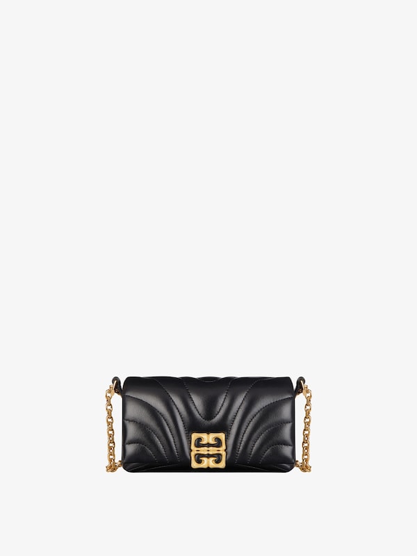 Givenchy 4G Liquid wallet on chain in quilted leather