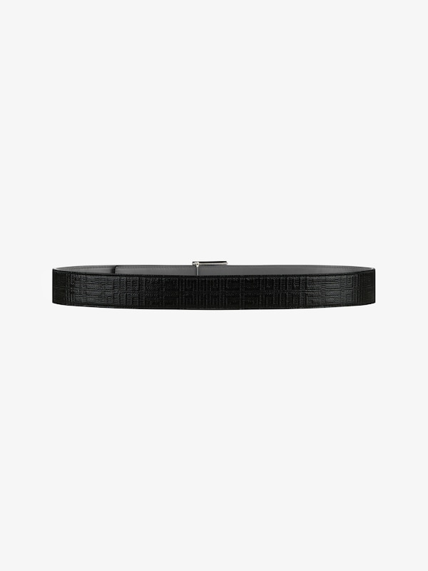 Givenchy 4G Reversible Belt In Leather And 4G Coated Canvas
