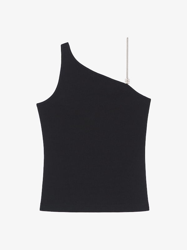 Givenchy Asymmetric top in cotton with chain detail