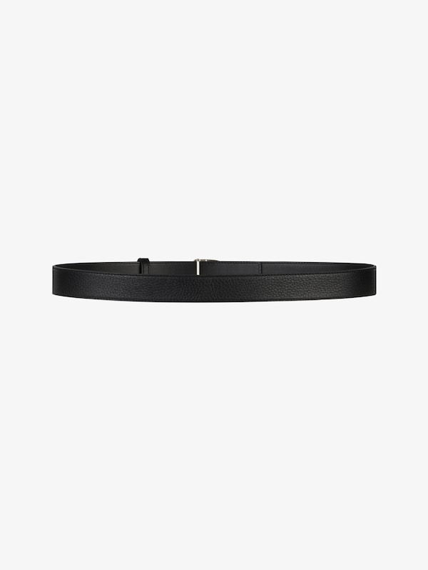 Givenchy Belt In Grained Leather With G-Chain Buckle