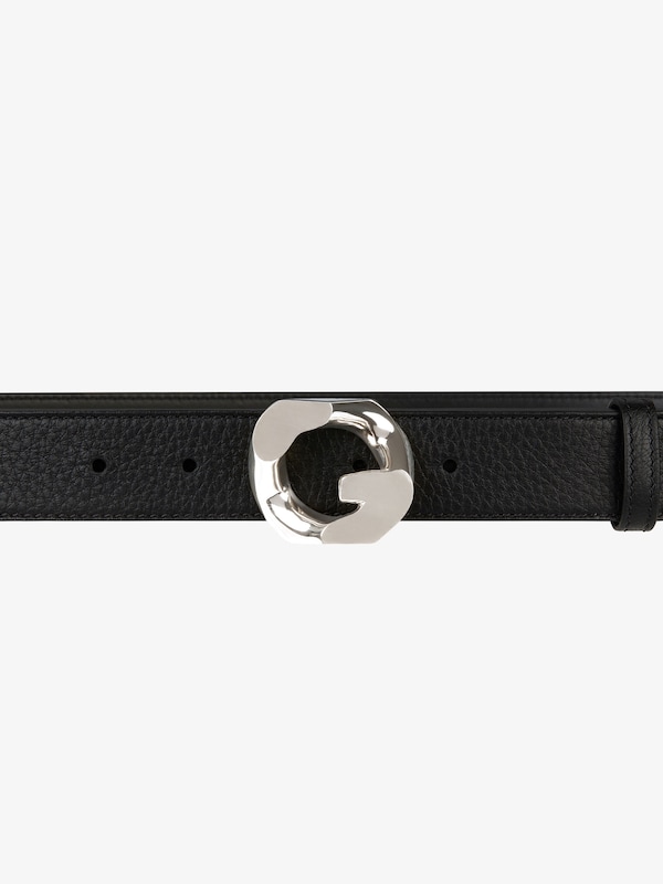 Givenchy Belt In Grained Leather With G-Chain Buckle