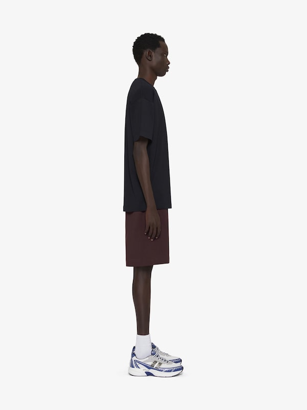 Givenchy Bermuda Shorts In Fleece With GIVENCHY Signature