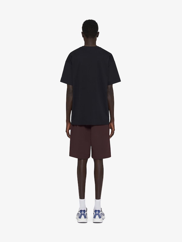 Givenchy Bermuda Shorts In Fleece With GIVENCHY Signature