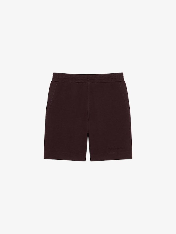 Givenchy Bermuda Shorts In Fleece With GIVENCHY Signature