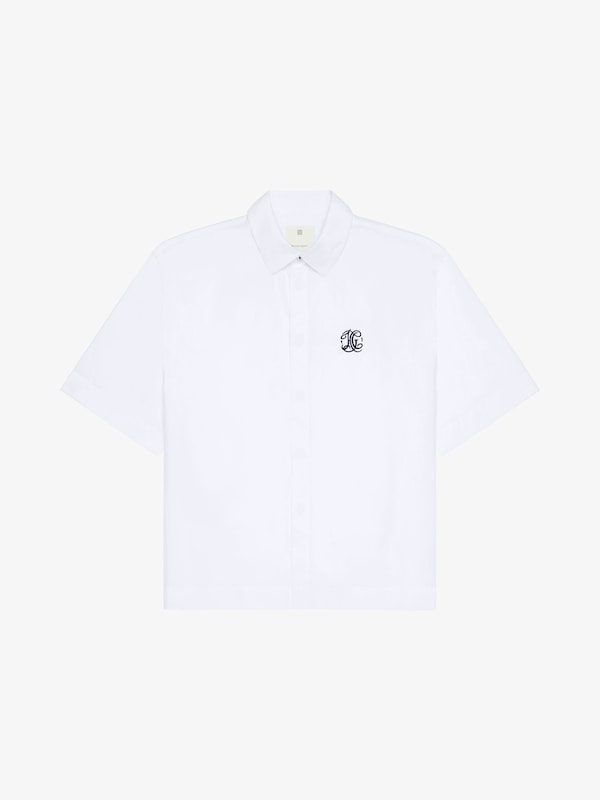 Givenchy Boxy fit shirt in poplin with HG embroidery