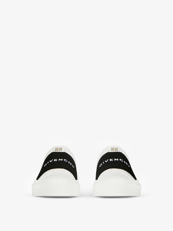 Givenchy City Sport Sneakers In Leather With GIVENCHY Strap