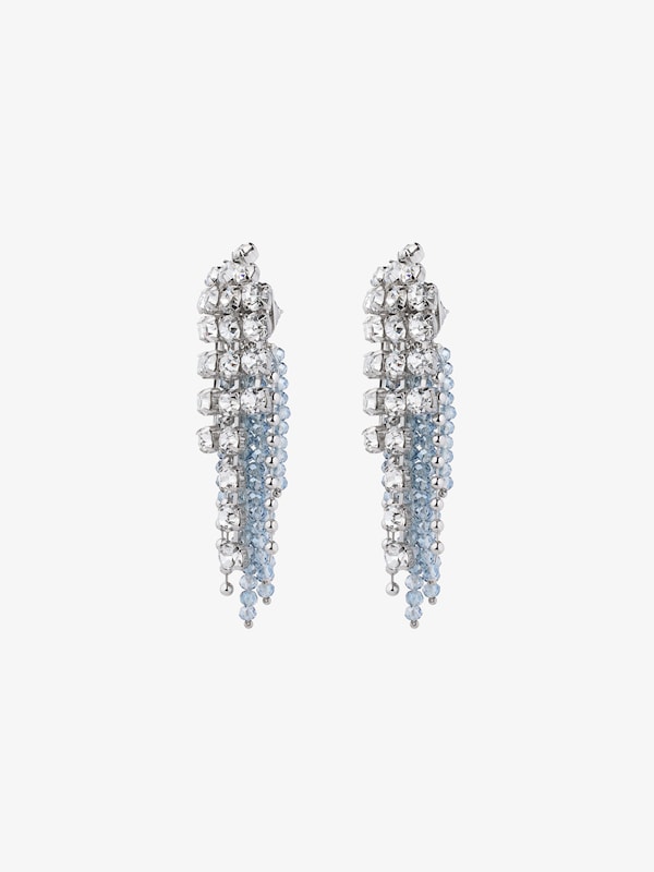 Givenchy Crystal Bow Earrings In Metal With Crystals And Pearls