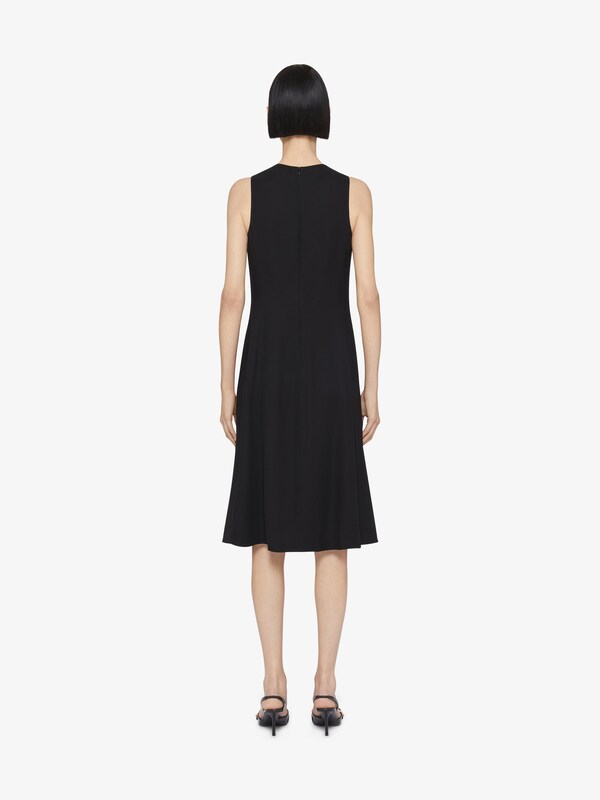 Givenchy Dress In Crepe Satin With 4G Liquid Detail