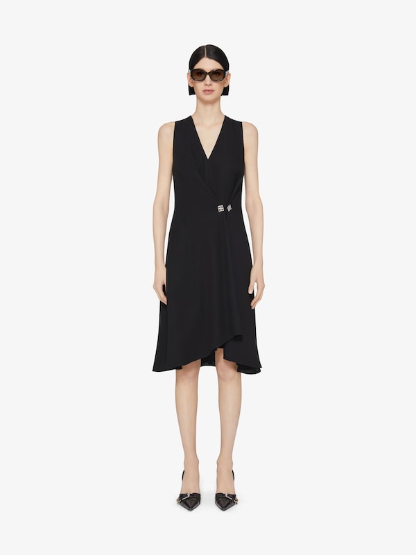 Givenchy Dress in crepe satin with 4G Liquid detail