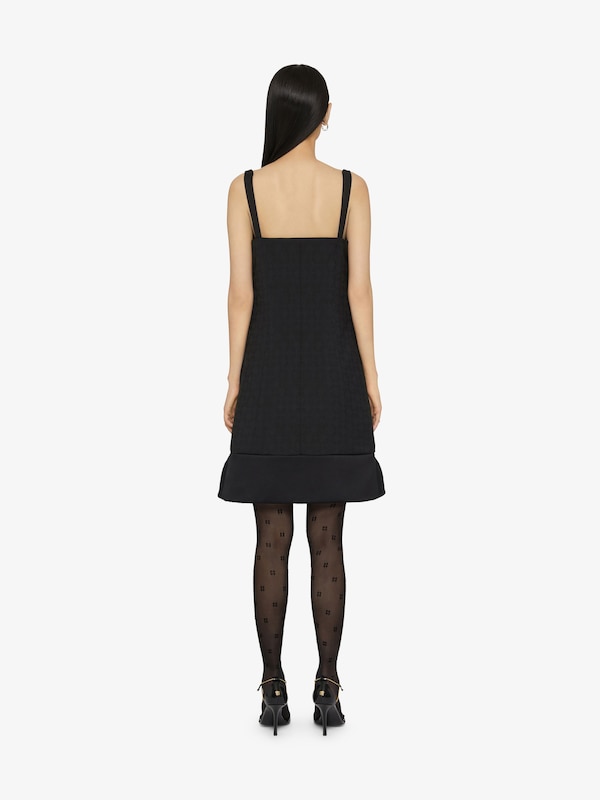 Givenchy Dress In Monogram 72 Jacquard With Twisted Straps
