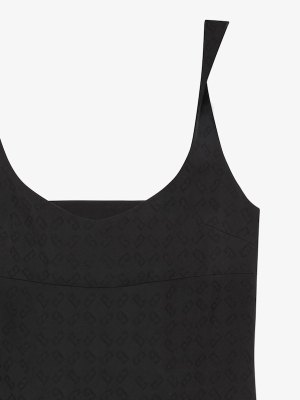 Givenchy Dress In Monogram 72 Jacquard With Twisted Straps