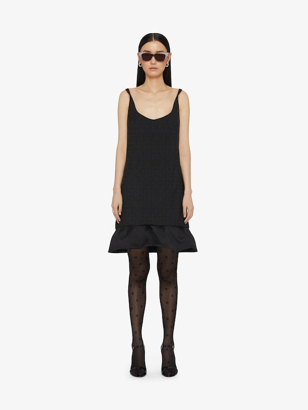 Givenchy Dress in monogram 72 jacquard with twisted straps