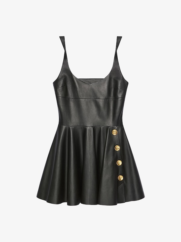 Givenchy Dress In Nappa Leather With Twisted Straps