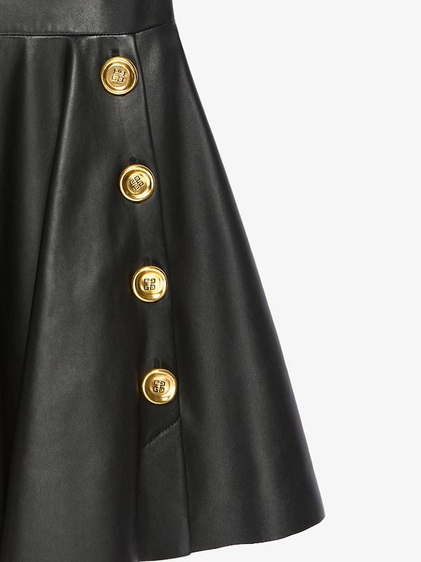 Givenchy Dress In Nappa Leather With Twisted Straps