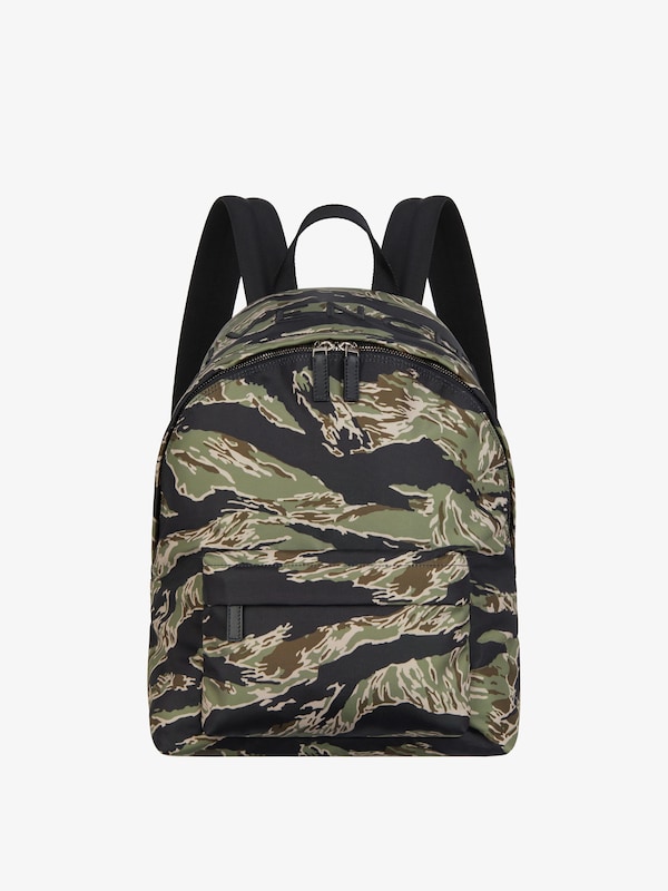 Givenchy Essential U Backpack In Nylon With Camo Print