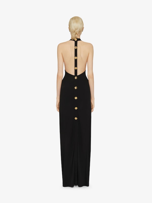 Givenchy Evening Dress In Jersey With Buttons On The Back