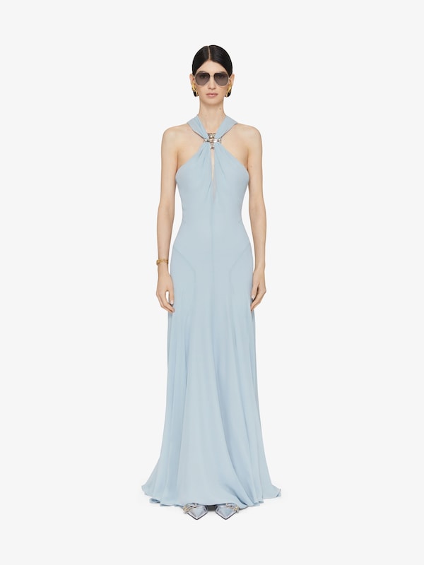 Givenchy Evening dress in silk with 4G Liquid detail