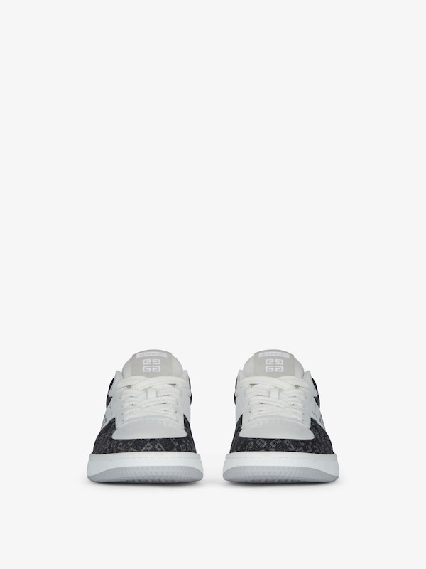 Givenchy G Move Sneakers In Leather And Monogram 72 Denim