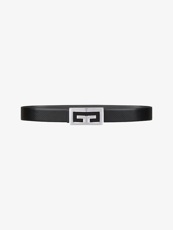 Givenchy 2G Reversible Belt In 4G Classic Leather