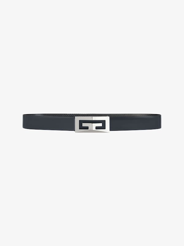 Givenchy 2G Reversible Belt In 4G Micro Leather