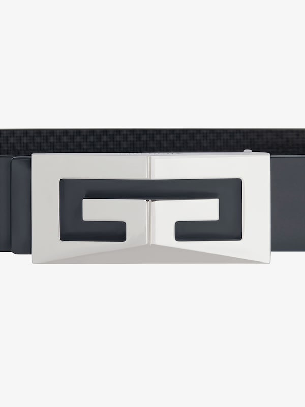 Givenchy 2G Reversible Belt In 4G Micro Leather