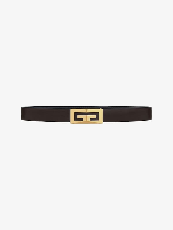 Givenchy 2G Reversible Belt In Micro 4G Leather