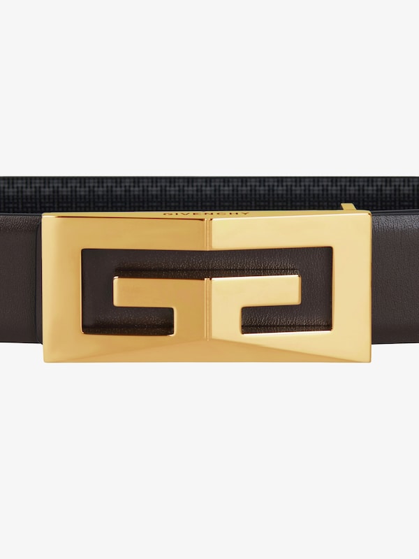 Givenchy 2G Reversible Belt In Micro 4G Leather