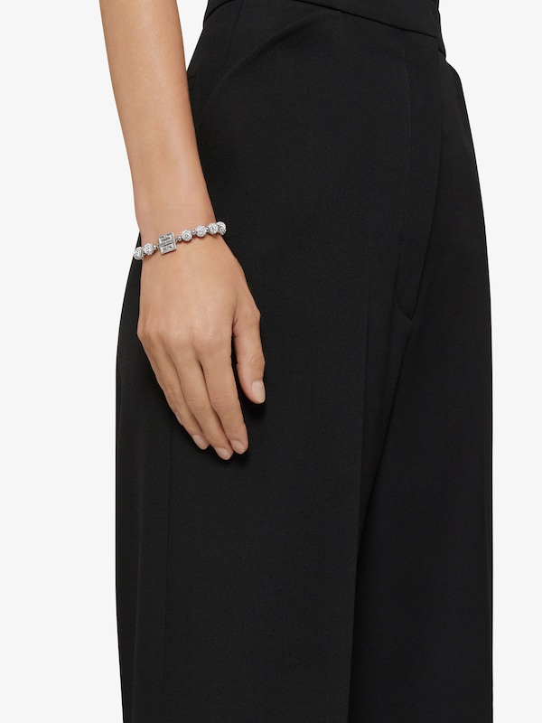 Givenchy 4G Bracelet In Metal With Crystals