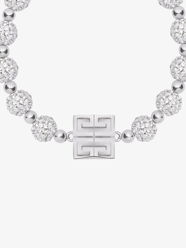 Givenchy 4G Bracelet In Metal With Crystals