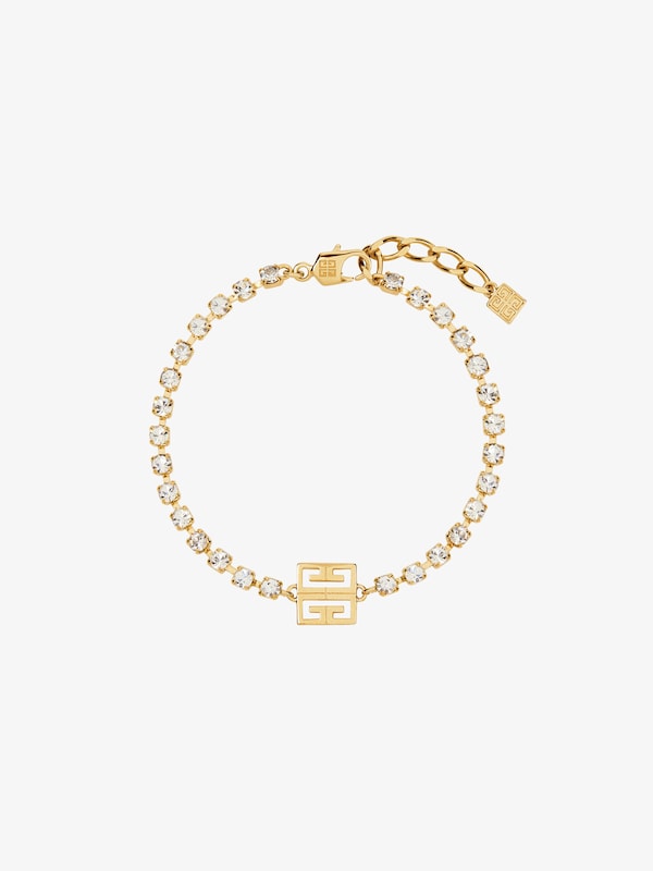 Givenchy 4G bracelet in metal with crystals