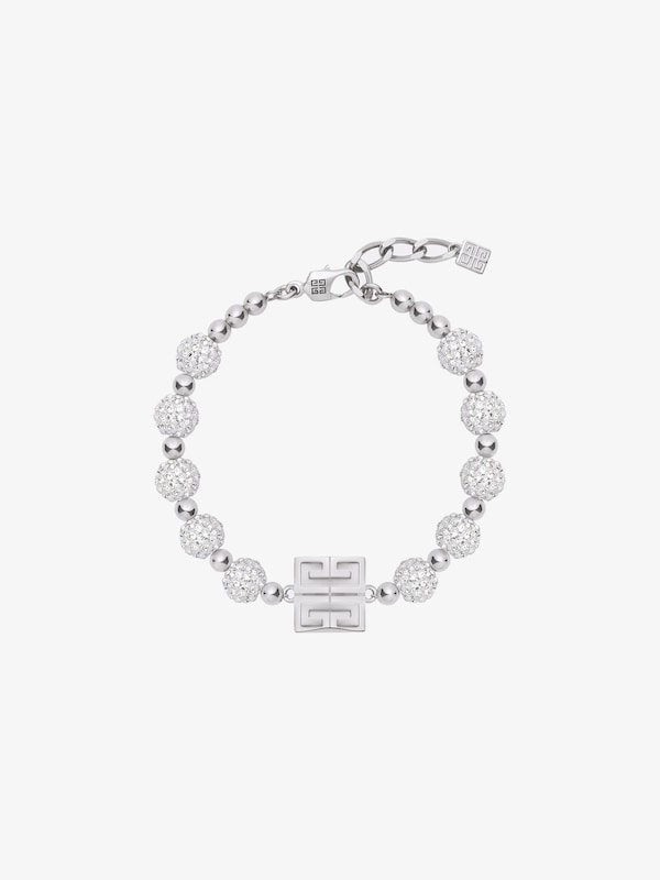 Givenchy 4G bracelet in metal with crystals